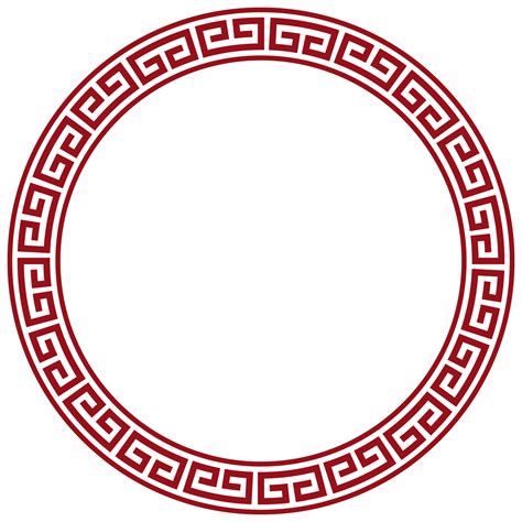 chinese circle decorative  frame  png