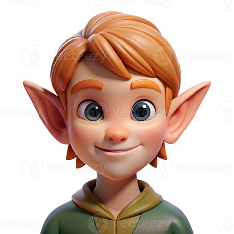 beautiful vintage portrait   mischievous pixie  pointed ears