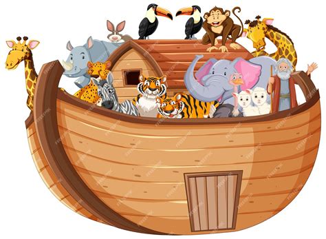 Arca de Noé con animales | Vector Gratis