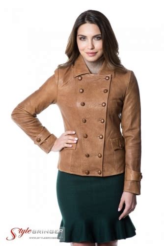 Куртка кожаная ARBEX F149 cognac