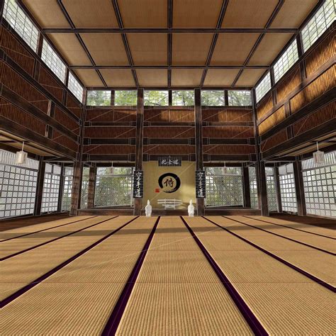 VR Japanese Martial Arts Training Dojo 3D model | CGTrader