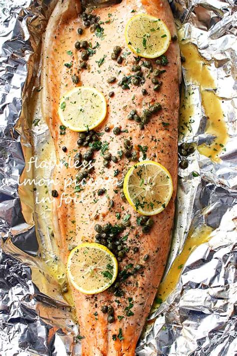 Salmon Piccata in Foil | Easy & Healthy Salmon Recipe