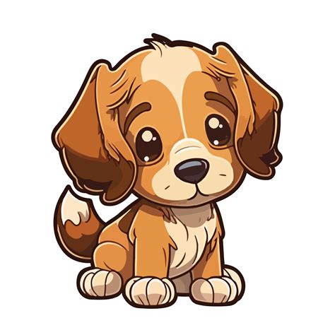 linda perrito dibujos animados estilo 20901570 Vector en Vecteezy