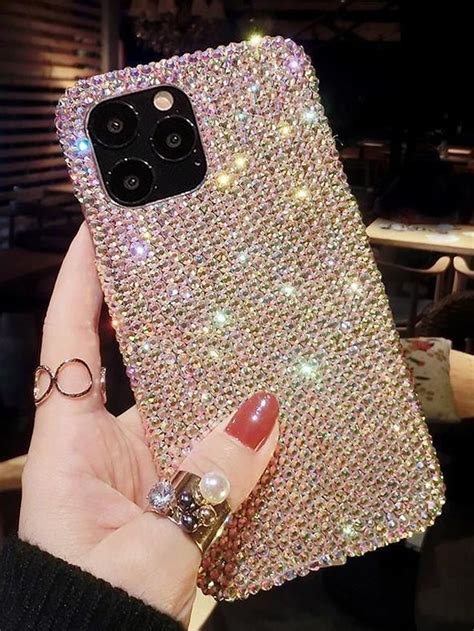 rhinestone decor phone case iphone phone cases cell phone