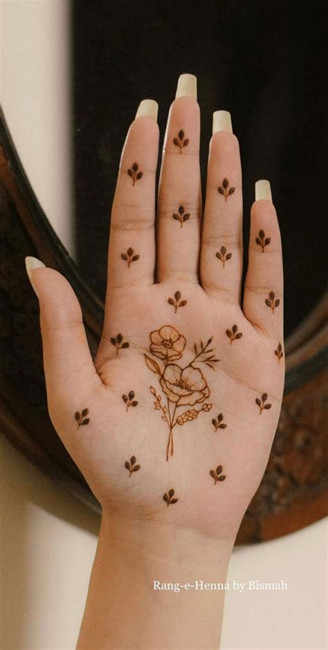 Easy Henna Flower Designs For Kids