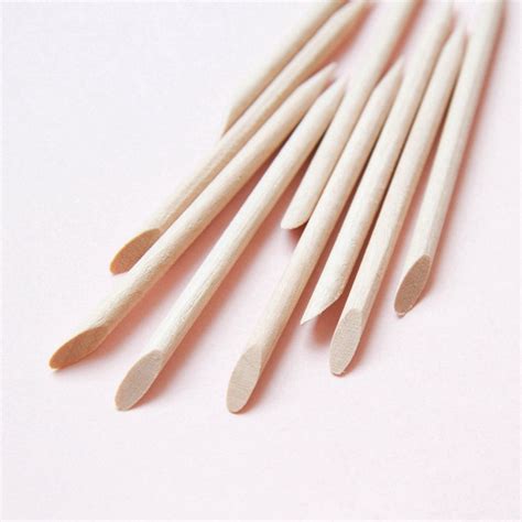 10pcs Manicure Tools Orange Wood Stick Wooden Sign Dead Skin Push ...