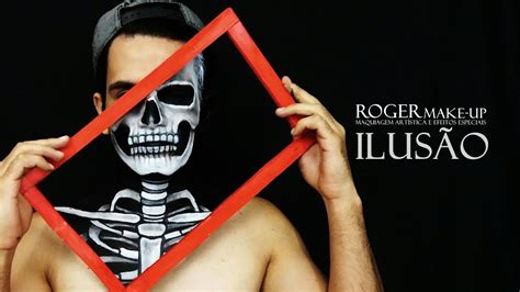 Esqueleto Maquiagem - Maquiagem Esqueleto Ilusão - Tutorial - YouTube