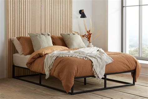 Contract Metal Student Platform Bed - Black Finish - 4 Sizes