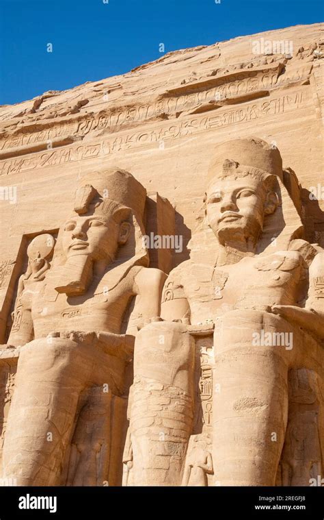 Temple of Ramses II at Abu Simbel Stock Photo - Alamy