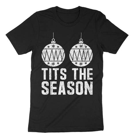 Tits The Season, Tingle Tits T-Shirt, Funny Xmas Party, Naughty Women