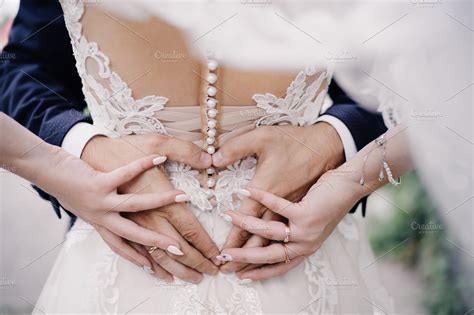 heart, hands and wedding rings | High-Quality People Images ~ Creative ...