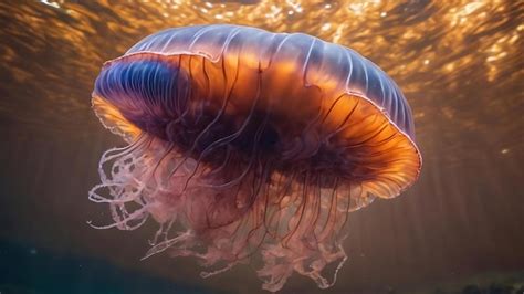 Premium Photo | Upside down jellyfish underwater