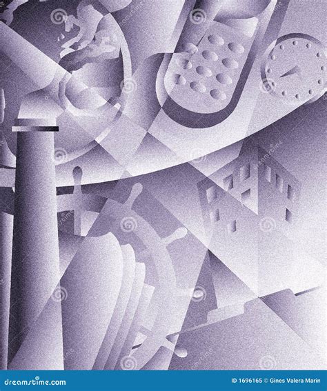 Industrial art deco stock vector. Illustration of industry - 1696165