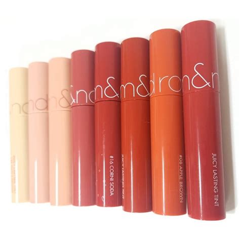 romnd romand juicy lasting tint  colors  korean lip tint