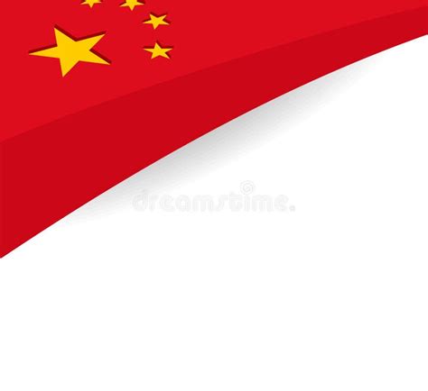 Флаг Китая. Вектор иллюстрация вектора. иллюстрации насчитывающей ...