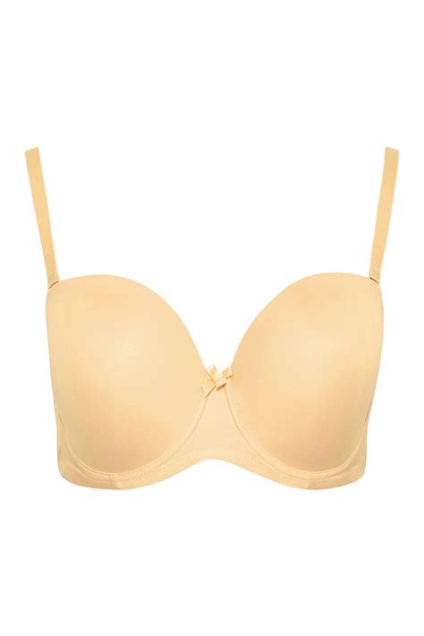 Plus Size Nude Moulded Underwired Full Cup Multiway Bra With Removable
