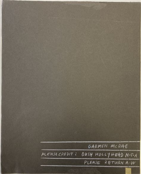 Lot 78 - BUSH HOLLYHEAD - CARMEN MCRAE / PLAYBOY