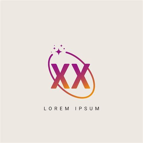 premium vector creative minimal xx  letter business logo initial
