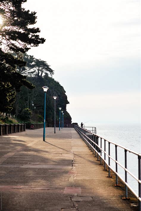 man fishing   quay  stocksy contributor suzi marshall stocksy