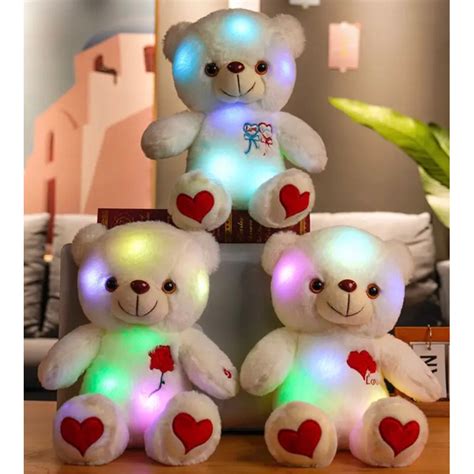Urso Para Criança - Urso Pelúcia Led - Love Amor 30 cm - Criança Adolescente Adulto ...