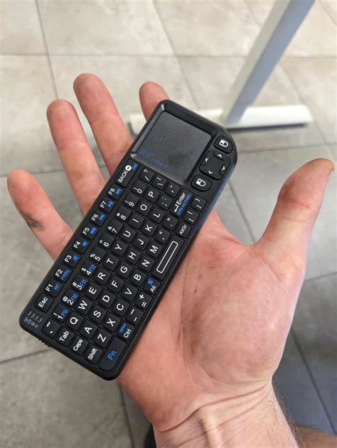 Riitek Rii Mini X1 Mini Wireless 2.4GHz Keyboard with Mouse Touch Pad ...