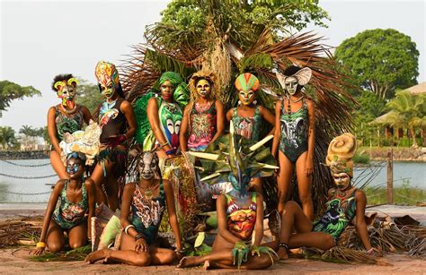 Equatorial Guinea Bodypainting Festival 2019 | Bodypainting, Aztec ...