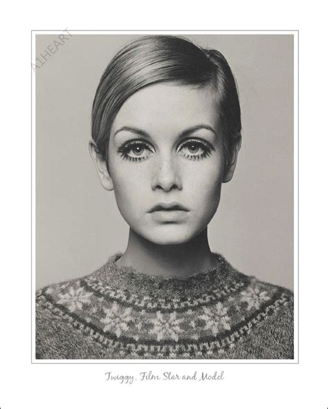 Twiggy Film Star and Model Poster Art Print. Dame Lesley - Etsy UK