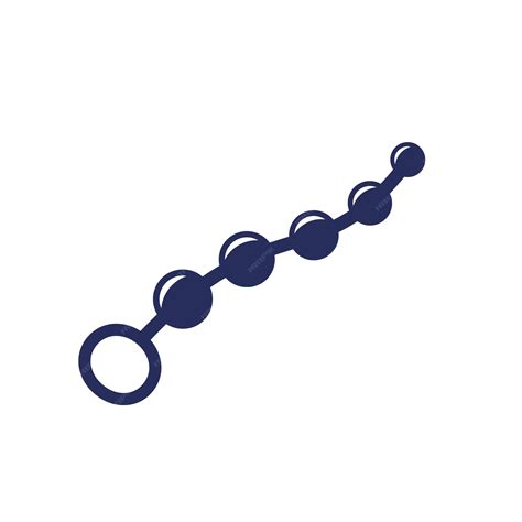 Premium Vector | Anal beads icon on white