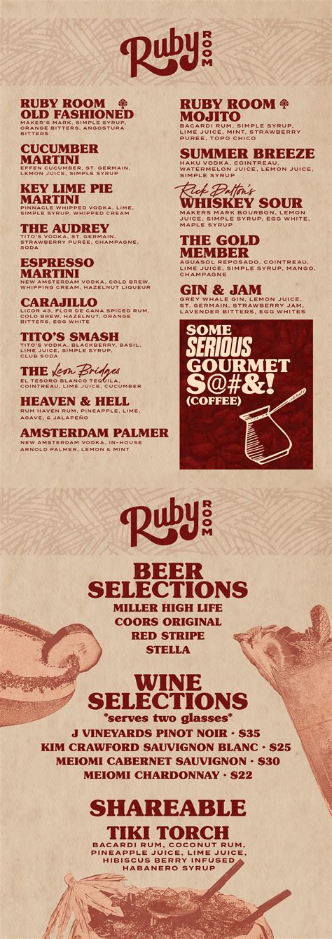 RUBY ROOM COCKTAILS — Green Light Social