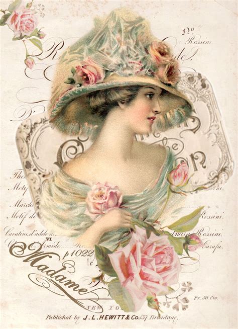 vintage illustration woman digital collage p   personal