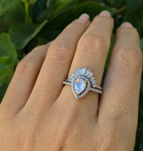 Teardrop Engagement Ring Thin Band at Tara Brothers blog