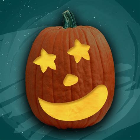 Starry Eyed | 1,000 Free Pumpkin Carving Patterns - No Ads, Just Fun! 🎃👻