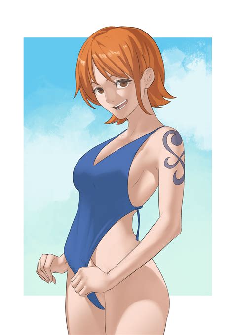 nami (one piece) drawn by pomelomelon | Danbooru
