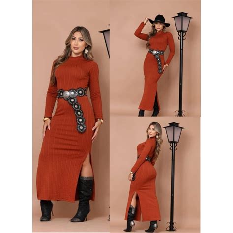 Vestidos De Inverno 2025 - vestido de inverno gola alta longo Lançamento inverno 2025 | Shopee Brasil