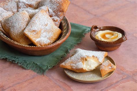 Sopaipillas with Honey Nata Filling - Nibbles and Feasts