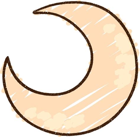 Moon Chalk Drawing 9808042 Vector Art at Vecteezy