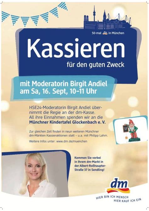 Münchner Kindertafel, Jubiläum dm, Kassieraktion