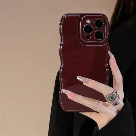 Amazon.com: FABSPARK Phone Case for iPhone 12 Pro Max Case,Simple Wave Design Wavy Frame Soft