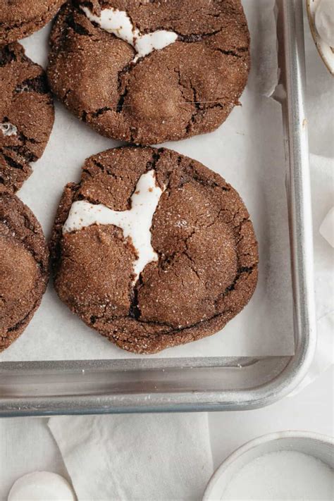 Easy Chocolate and Marshmallow Cookies - Alpine Ella