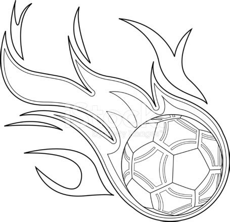 Black & White Flaming Soccer Ball stock photos - FreeImages.com