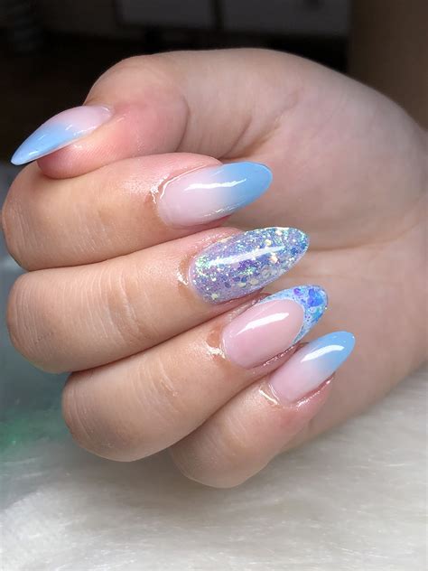 Decoração De Unhas Em Gel Azul