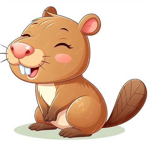 Красивая капибара вектор иллюстрация мультфильма | Премиум векторы