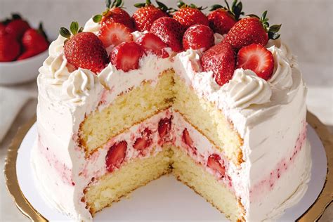 Light & Fluffy Strawberry Chiffon Cake Recipe