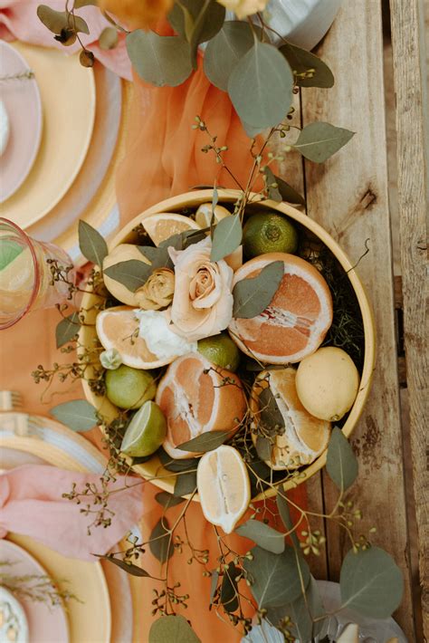 Summertime Citrus Wedding Inspiration by Nashville Dream Events