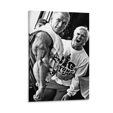 Lee Priest And Tom Platz Portrait Art Poster Painting On Canvas Wall