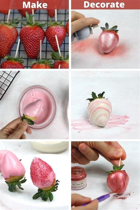 Pink and white chocolate dipped strawberry box – Artofit