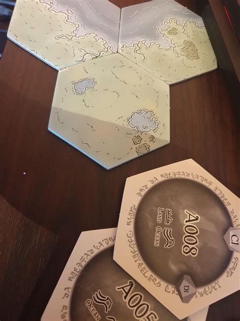 [OC] Ordered my hexagon map tiles via a website. Turned out pretty good : r/DnD