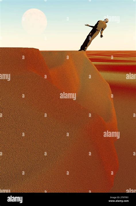 falling   cliff stock photo alamy