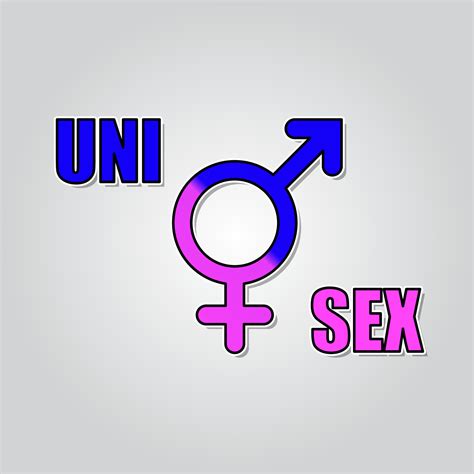 Unisex symbol. male and female sex sign combined, in blue pink. Vector