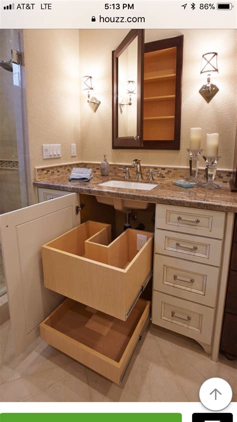 bathroom sink drawers  justin stamps blog